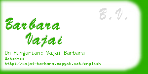 barbara vajai business card